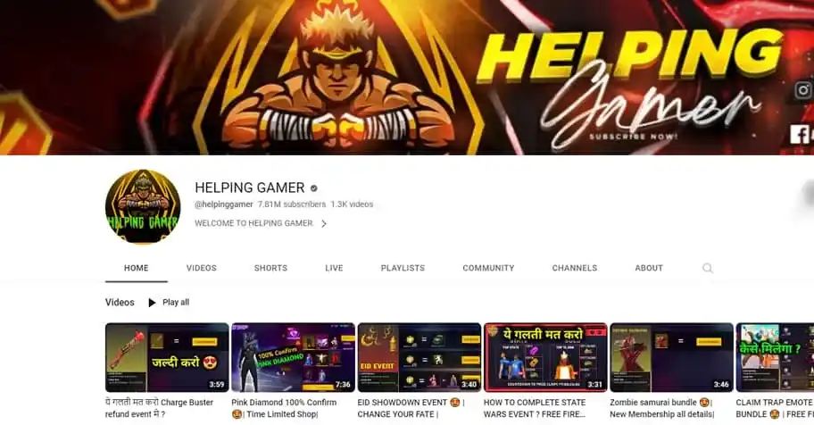 HELPING GAMER